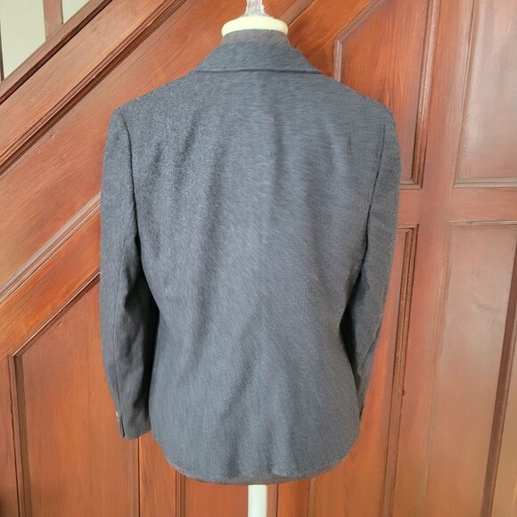 Pendleton Womens Charcoal Gray Wool Blazer Size 16W Single Button Closure Made I - Picture 2 of 8